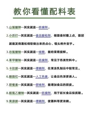 2026年食品添加剂的健康食谱大全