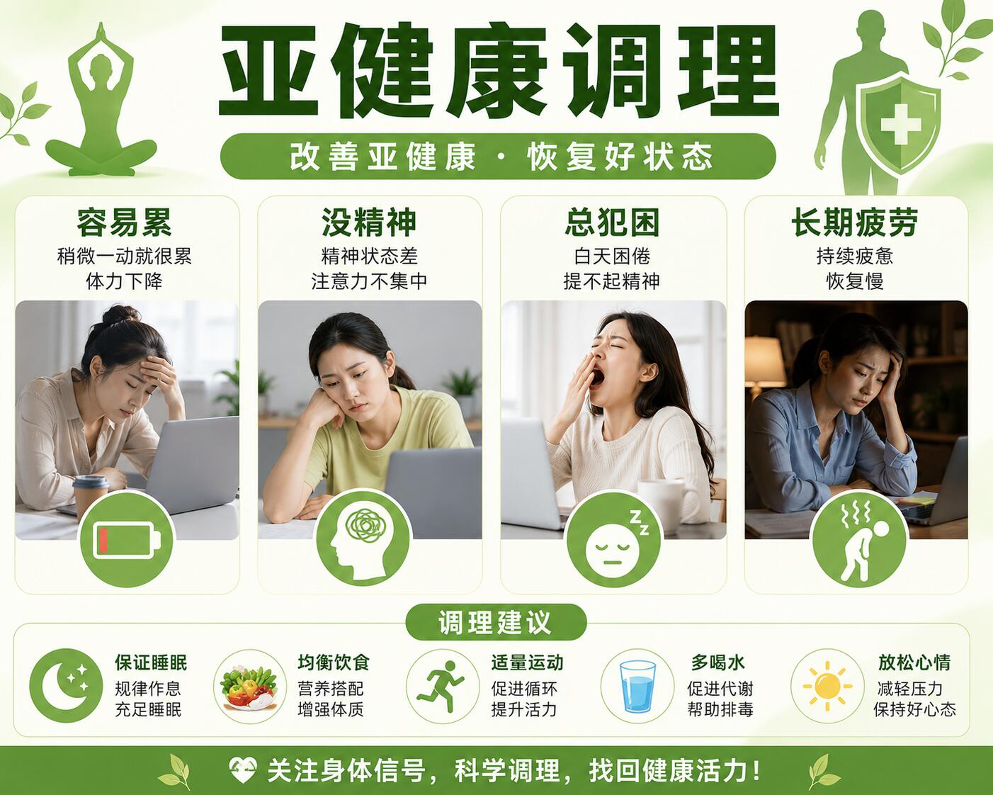 如何通过专业营养需求改善亚健康状态？