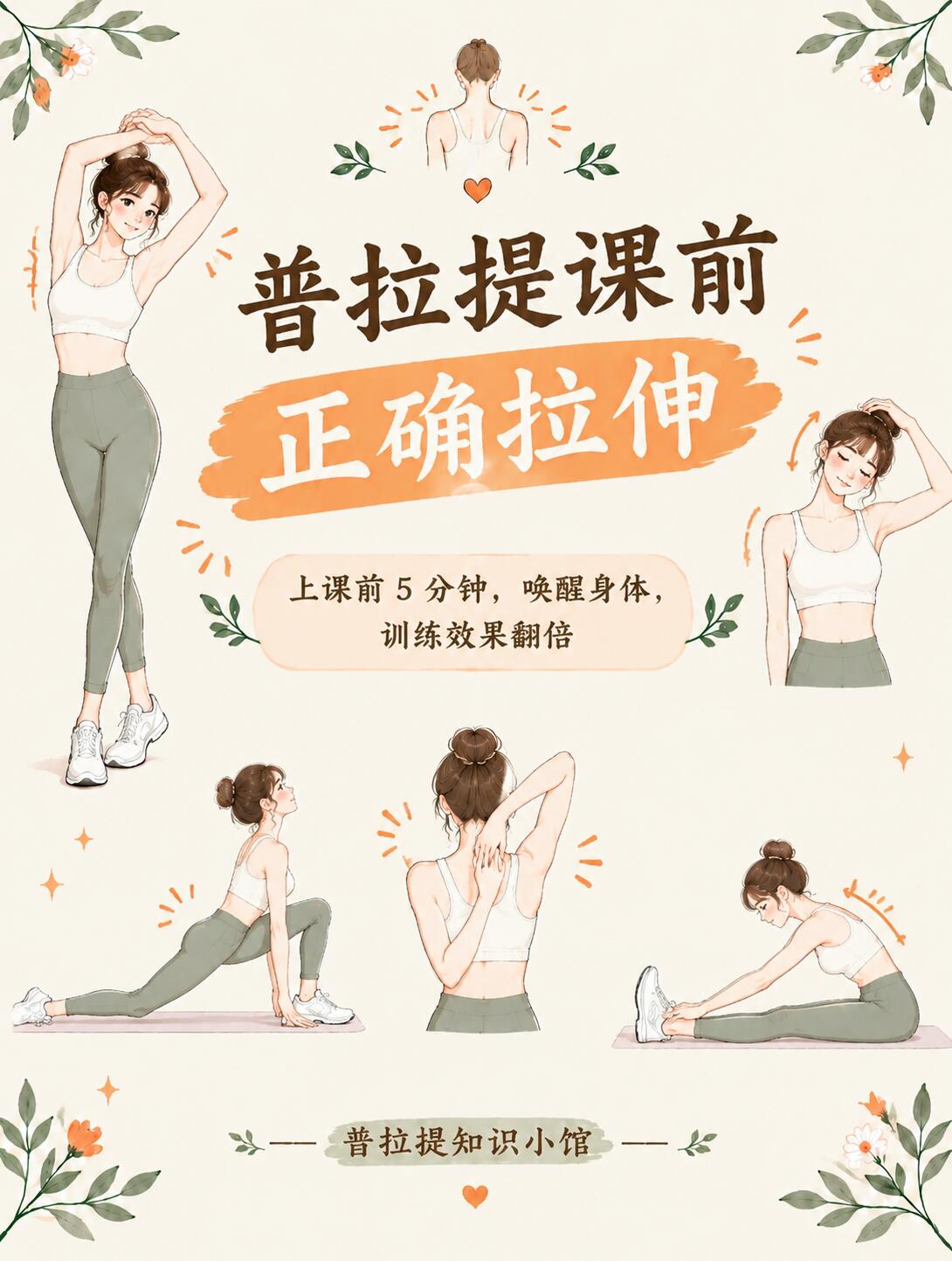 专业普拉提前后的热身拉伸不容忽视