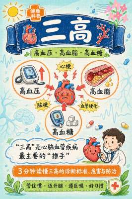 三高防治指南早期症状识别，建议收藏